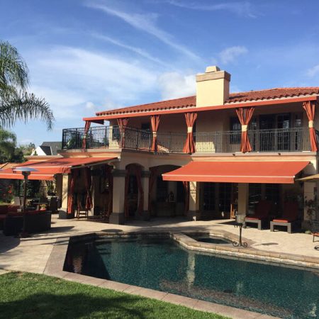 Residential Motorized Retractable Patio Awnings